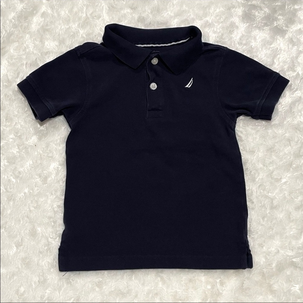 Nautica Toddler Boy Navy Polo Shirt Sz 4
